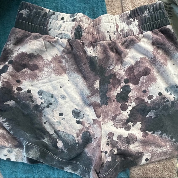 Shambhala Women's French Terry High Rise Shorts with Elastic Waistband - Picture 2 of 4